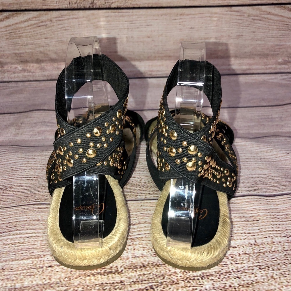 CASTAÑER Inette stud-embellished grosgrain sandals - Picture 5 of 7